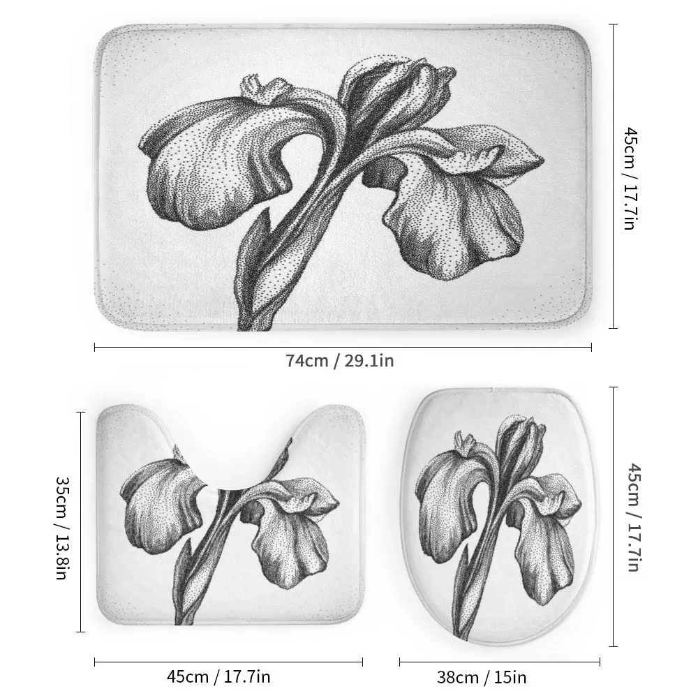 Dotwork Style Lily Bloom — Detail 1