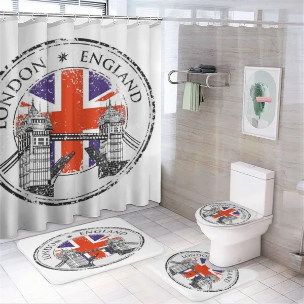 Flag Nostalgic National on a shower curtain