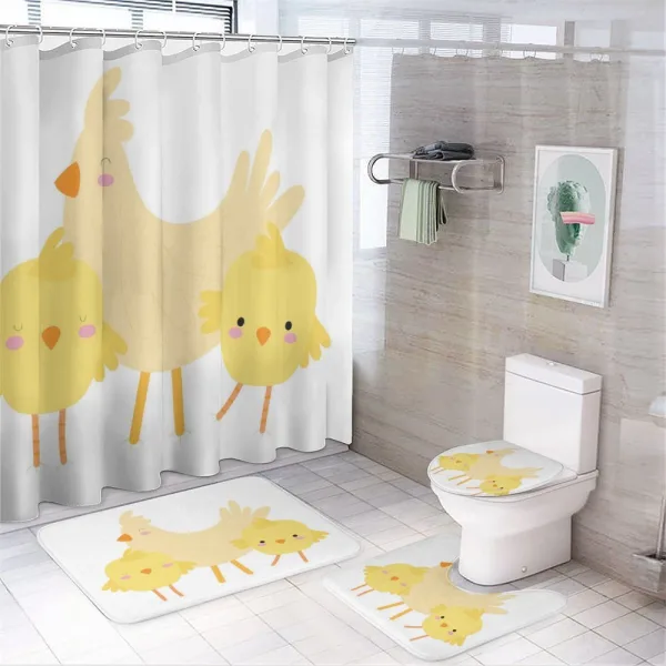 Happy Animals Doodle on a shower curtain