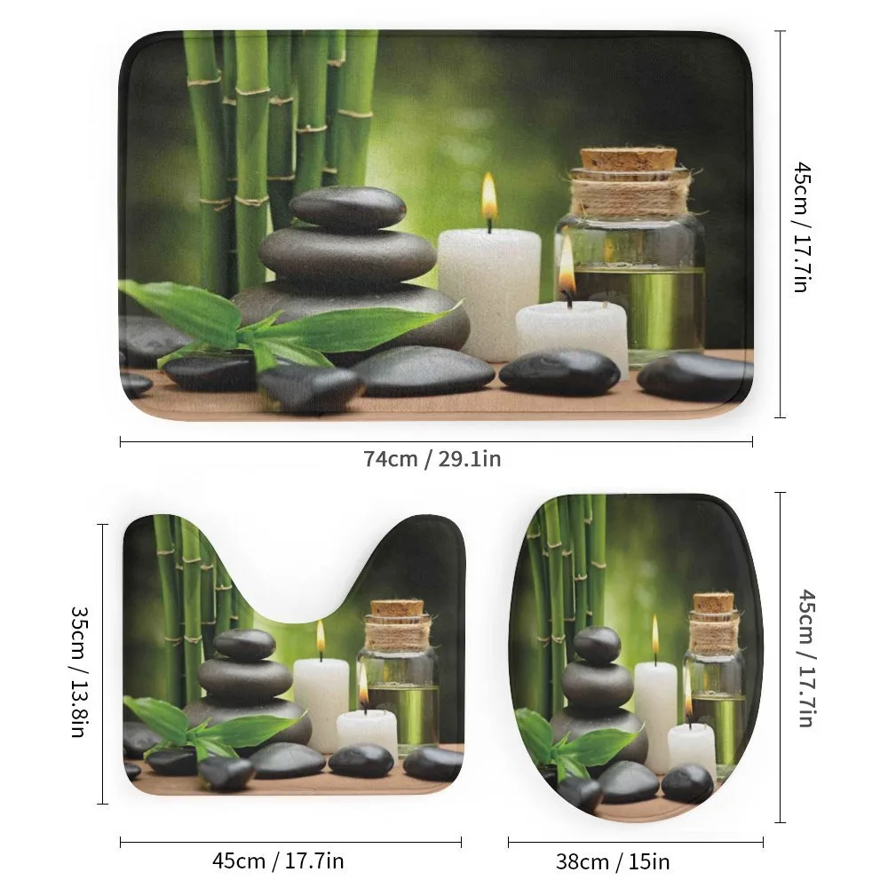 Hot Rocks Candles Bamboos — Detail 1