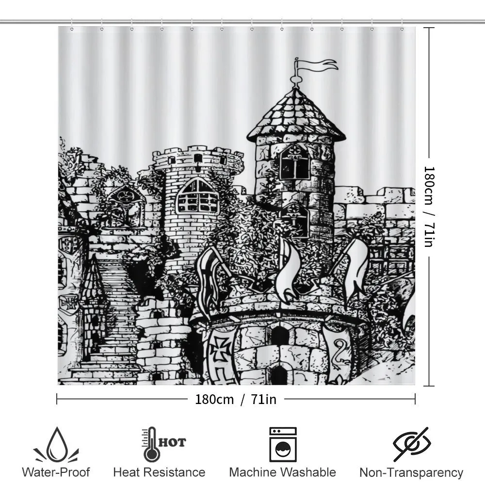 Medieval Fortress Sketch — Detail 2