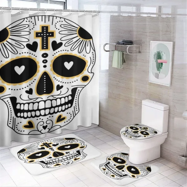 Mexican Hippie on a shower curtain