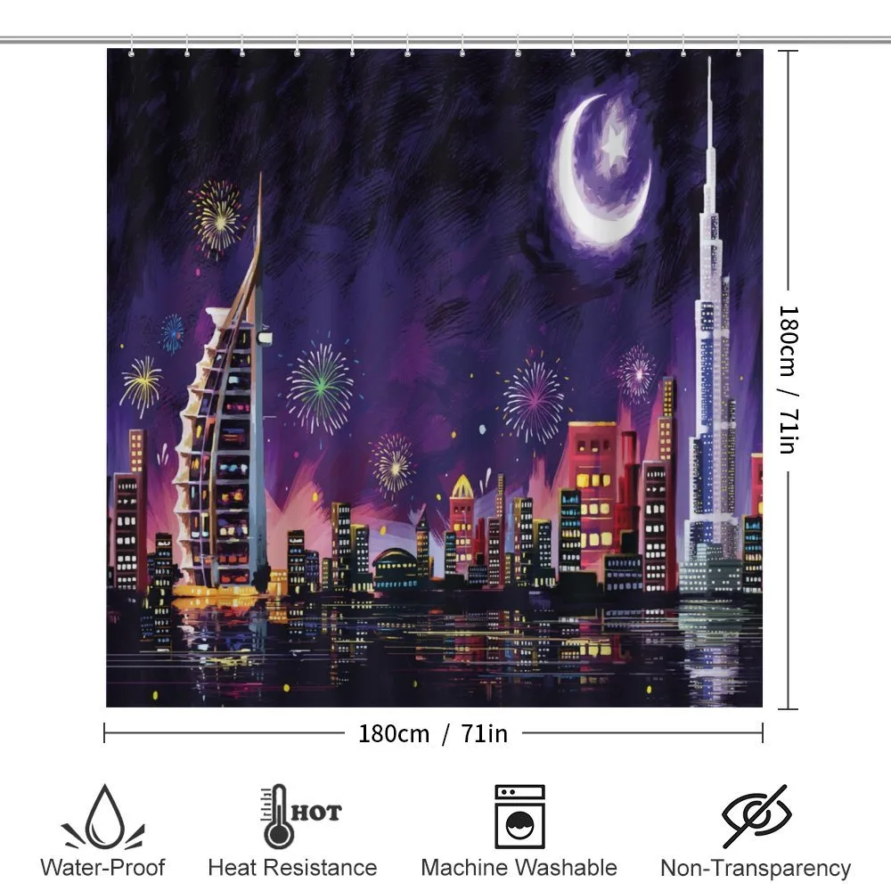 Night Dubai Skyscraper — Detail 2