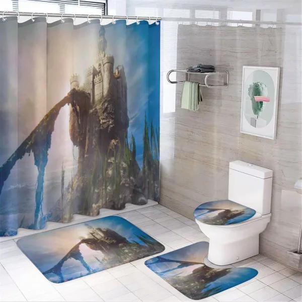Old Castle on a shower curtain