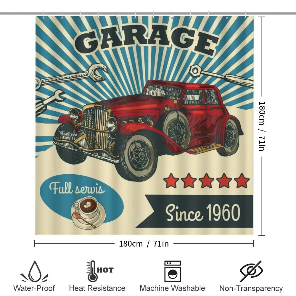 Retro Car Garage Art — Detail 2