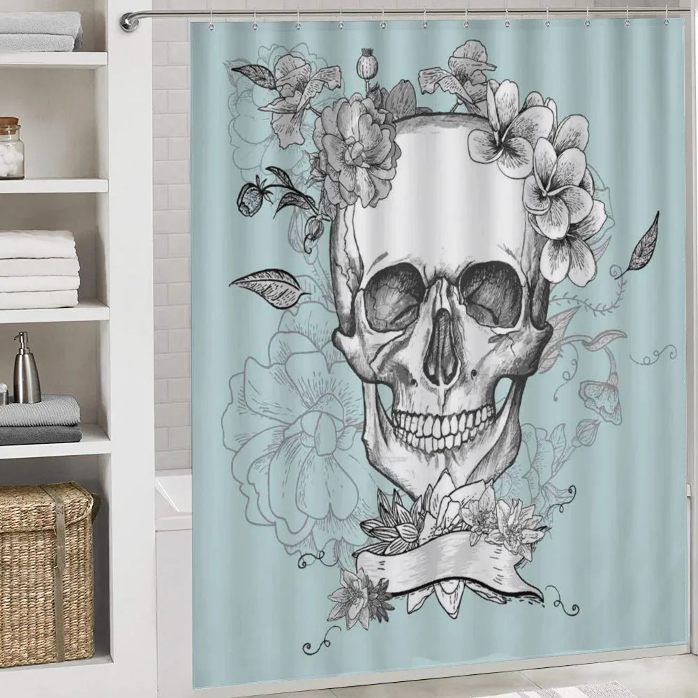 Skull and Flowers — Detail 4