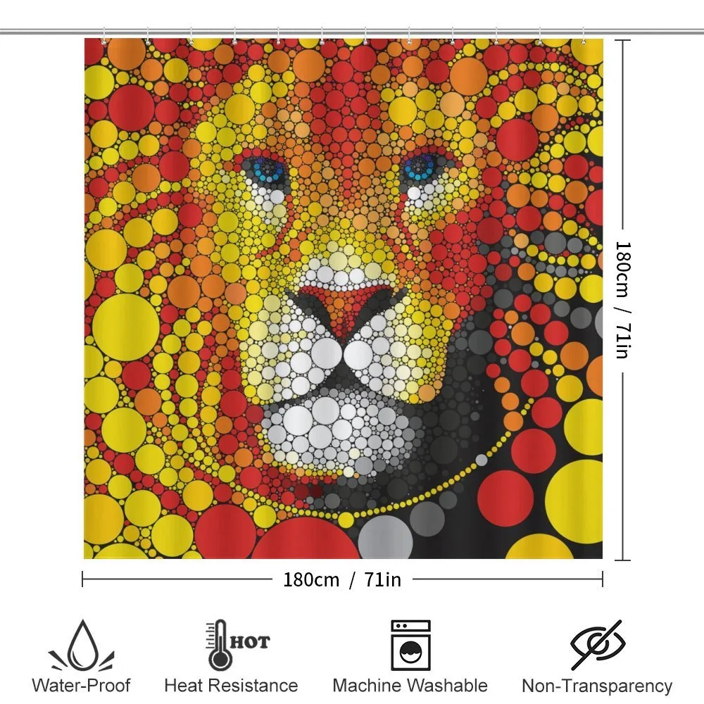 Abstract Lion in Wild — Detail 2