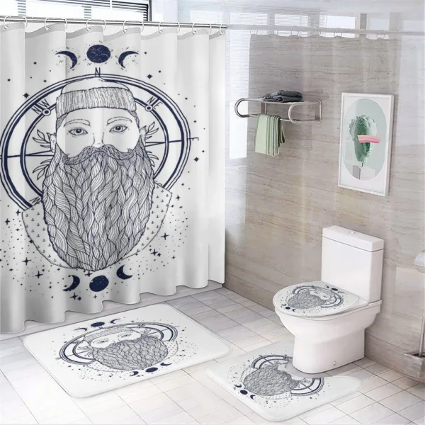 Alchemist Seaman on a shower curtain
