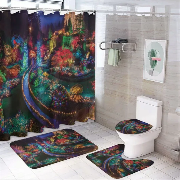 Colorful Nature on a shower curtain