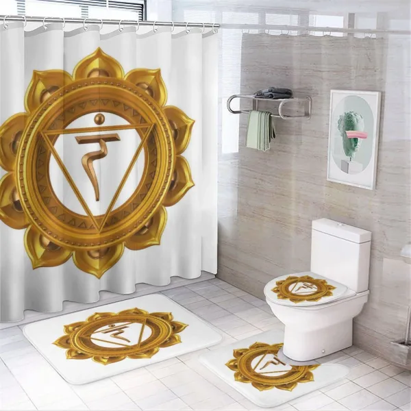 Eastern Chakra on a shower curtain