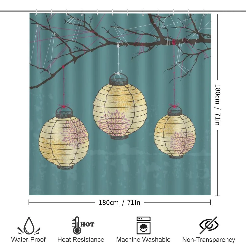 Lanterns Hanging on Tree — Detail 2