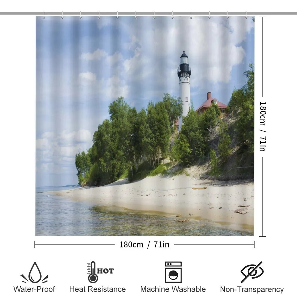 Lighthouse at Beach — Detail 2