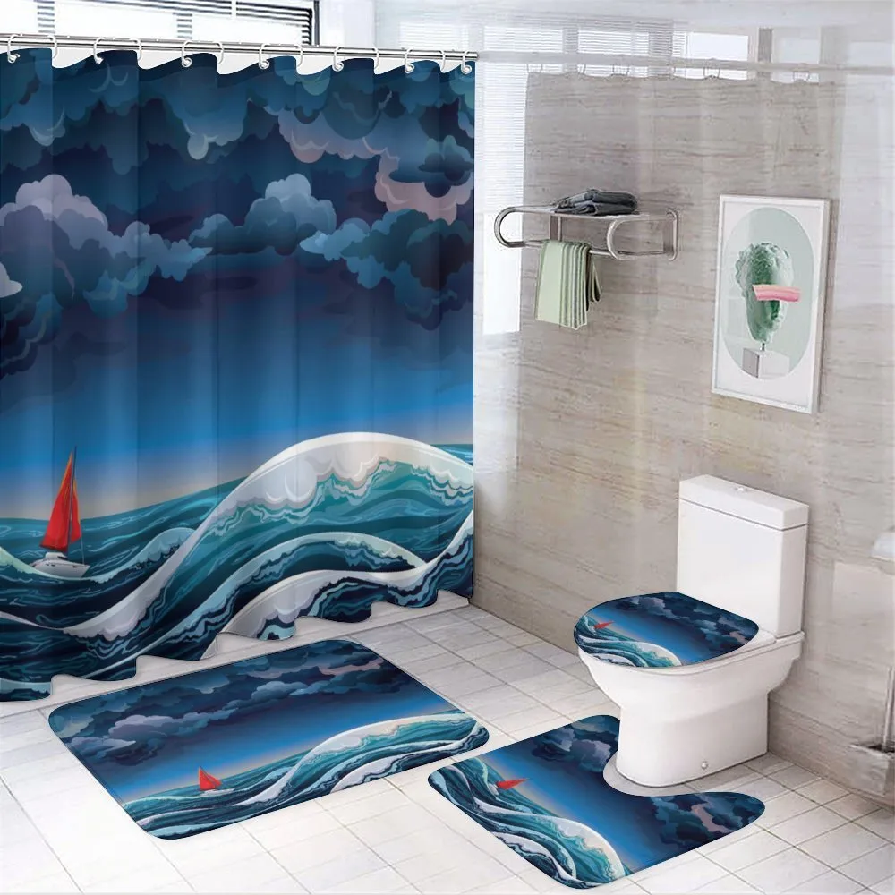 Night Seascape Boat — Your design