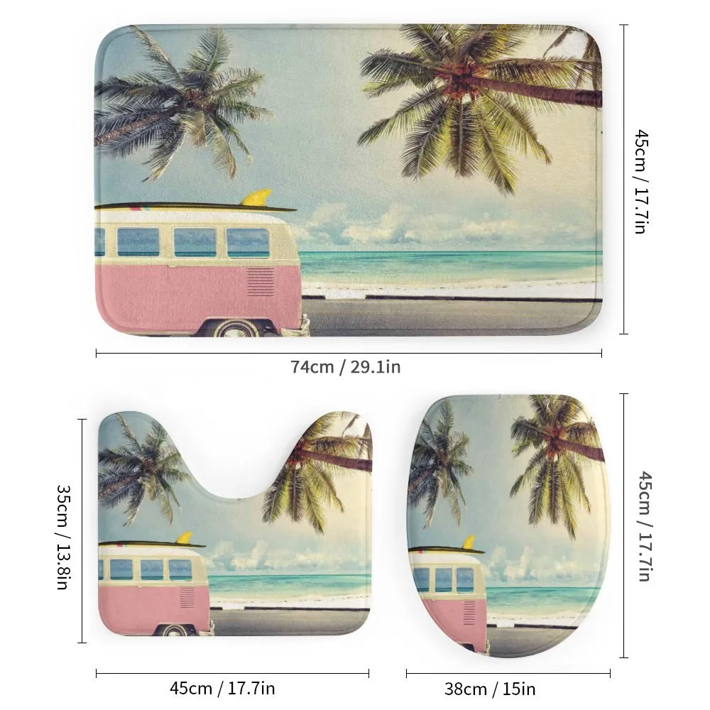 Retro Minivan on Beach — Detail 1