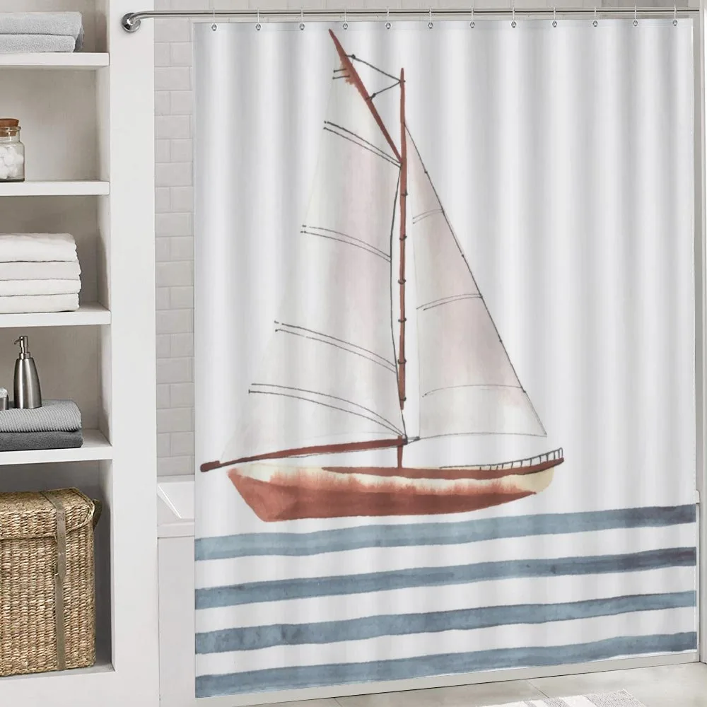 Sailing Theme Boat Waves — Detail 4
