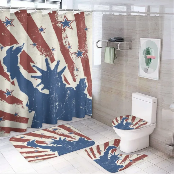 Sketch Design on a shower curtain