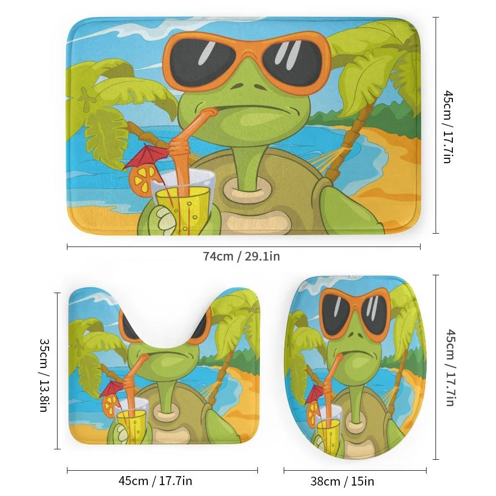 Turtle Drinking Cocktail — Detail 1
