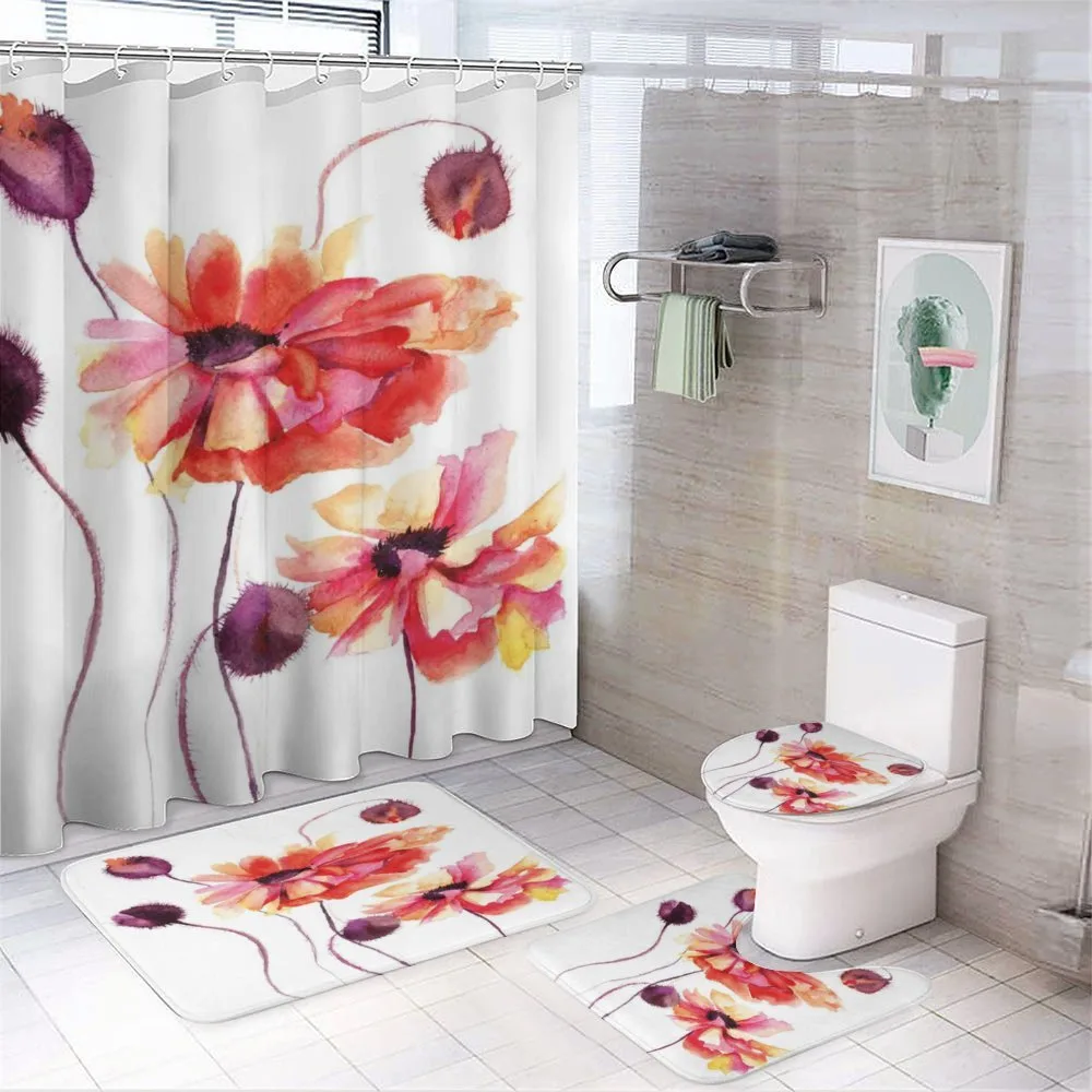 Watercolor Poppies Buds — Your design
