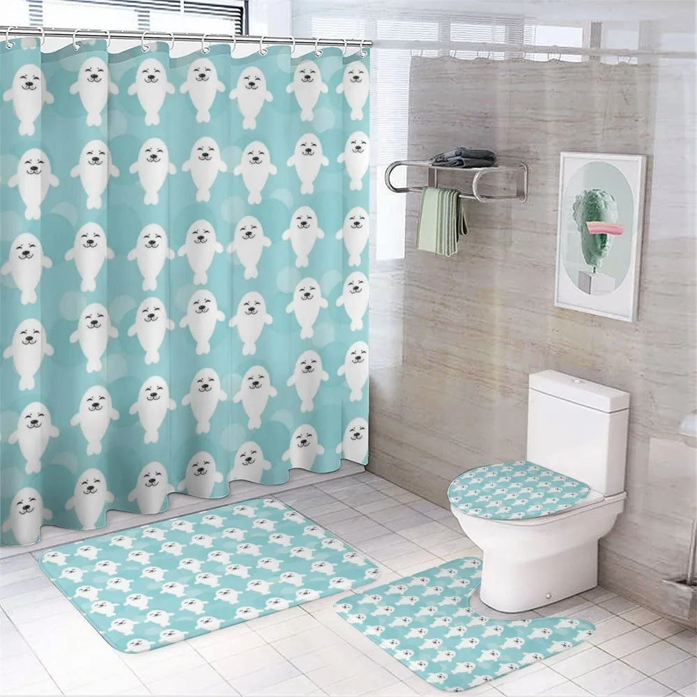 White Baby Seals Ocean — Your design