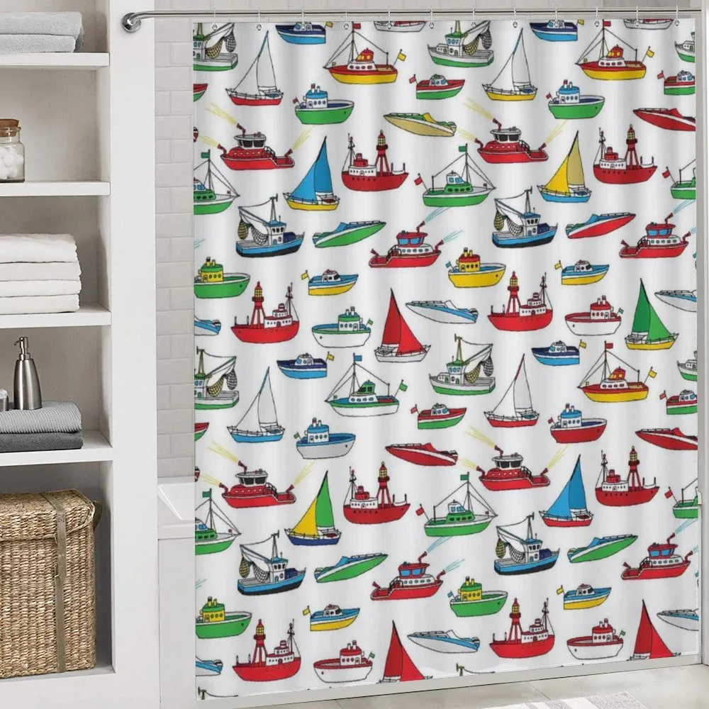 Cartoon Fishing Boats — Detail 4