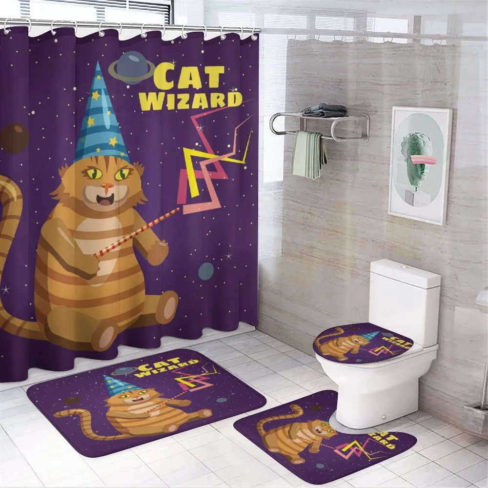 Cat Wizard Funny Cartoon — Your design