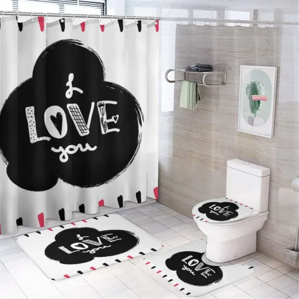 Childish Design Frame on a shower curtain