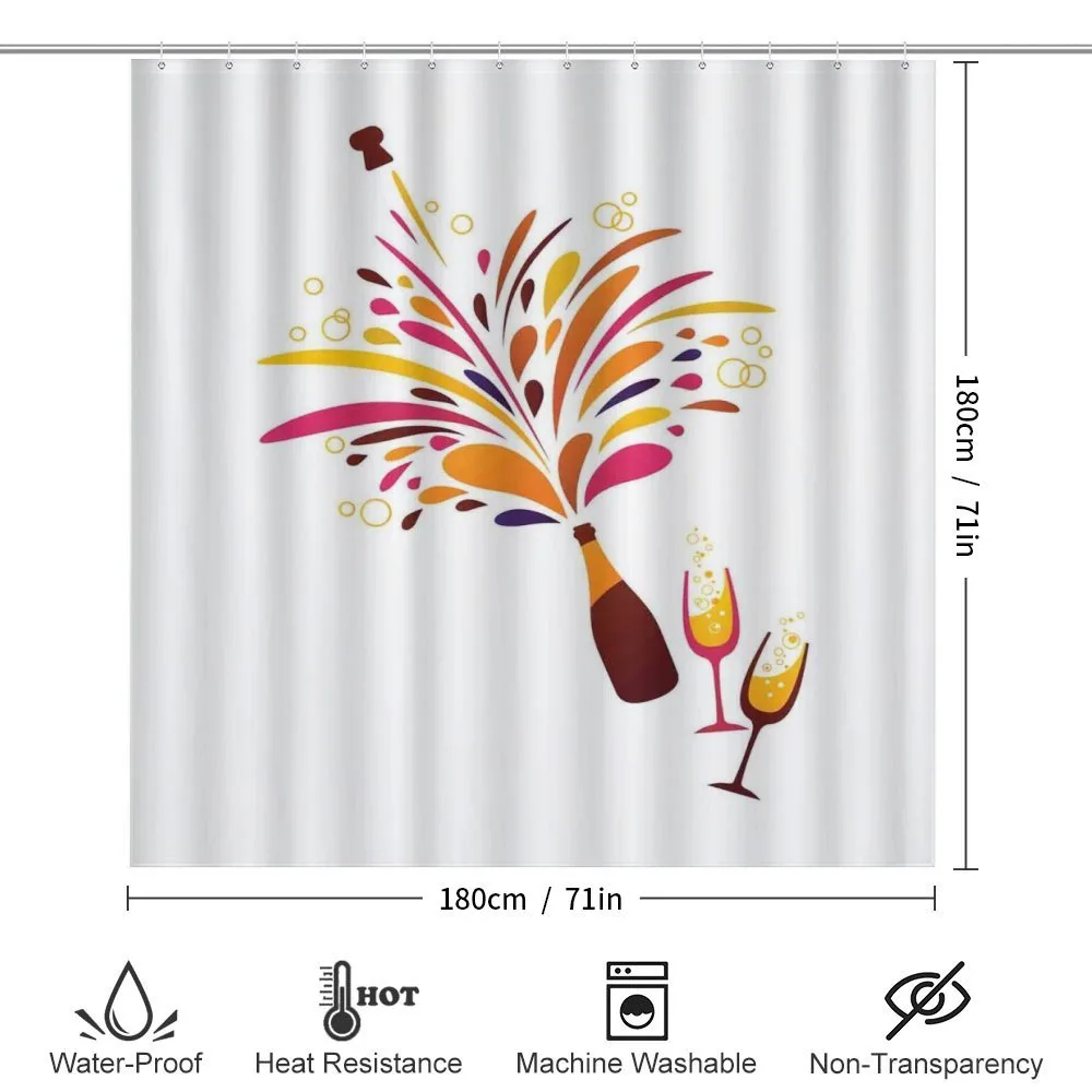 Colorful Champagne Splash — Detail 2