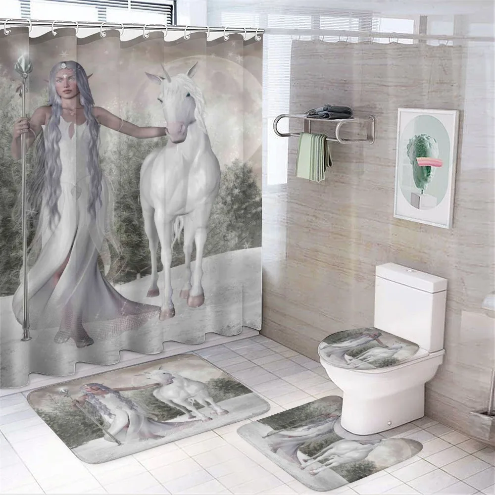 Elf Holdng Mace and Horse — Your design