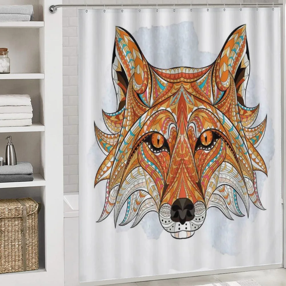 Geometric Fox Portrait — Detail 4