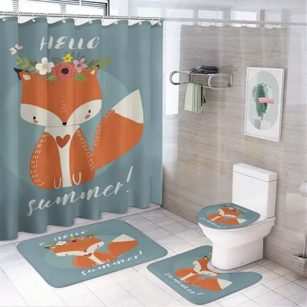 Greet the Summer Season on a shower curtain