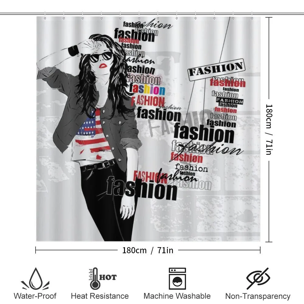Modern Teen Girl USFlag — Detail 2