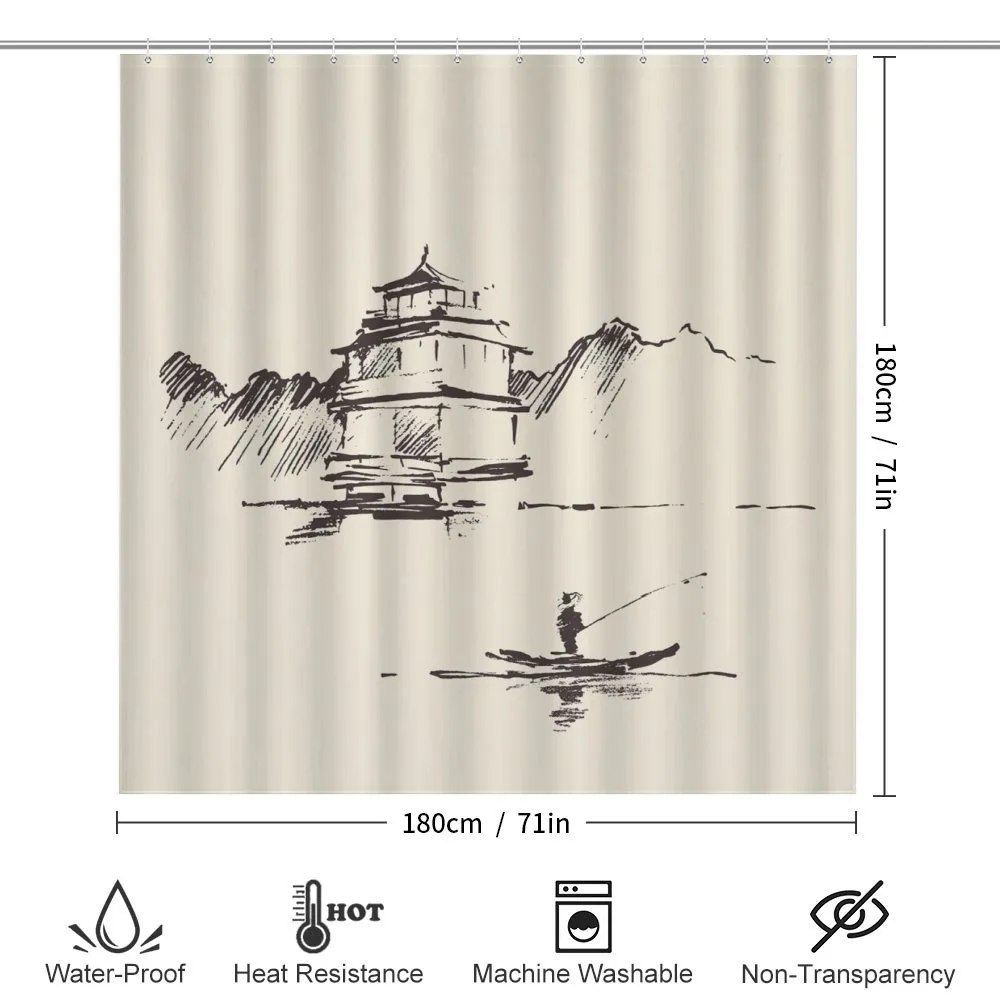 Pagoda Fisherman — Detail 2