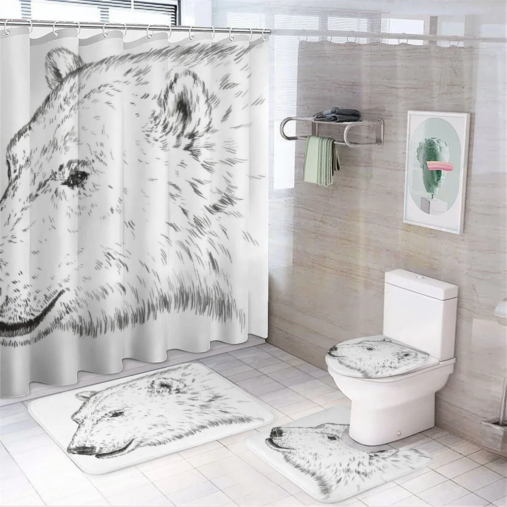 Polar Bear Face Sketchy — Your design