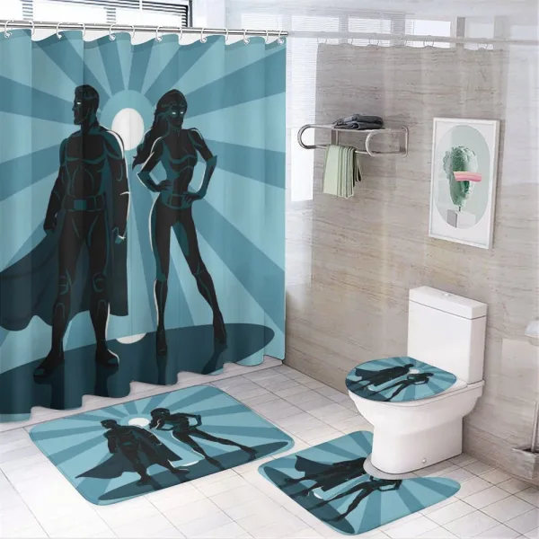 Unisex Costume Cape on a shower curtain