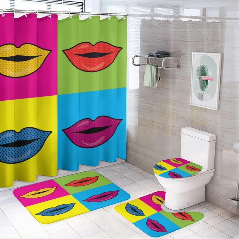 Colored Lips in Squares — Your design