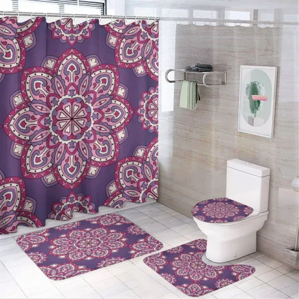 Colorful Design on a shower curtain