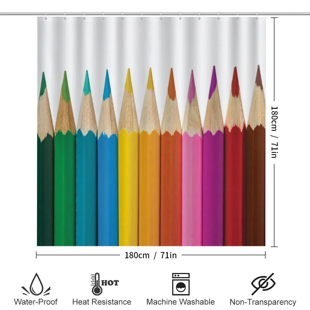 Colorful Pencils Macro Photo — Detail 2