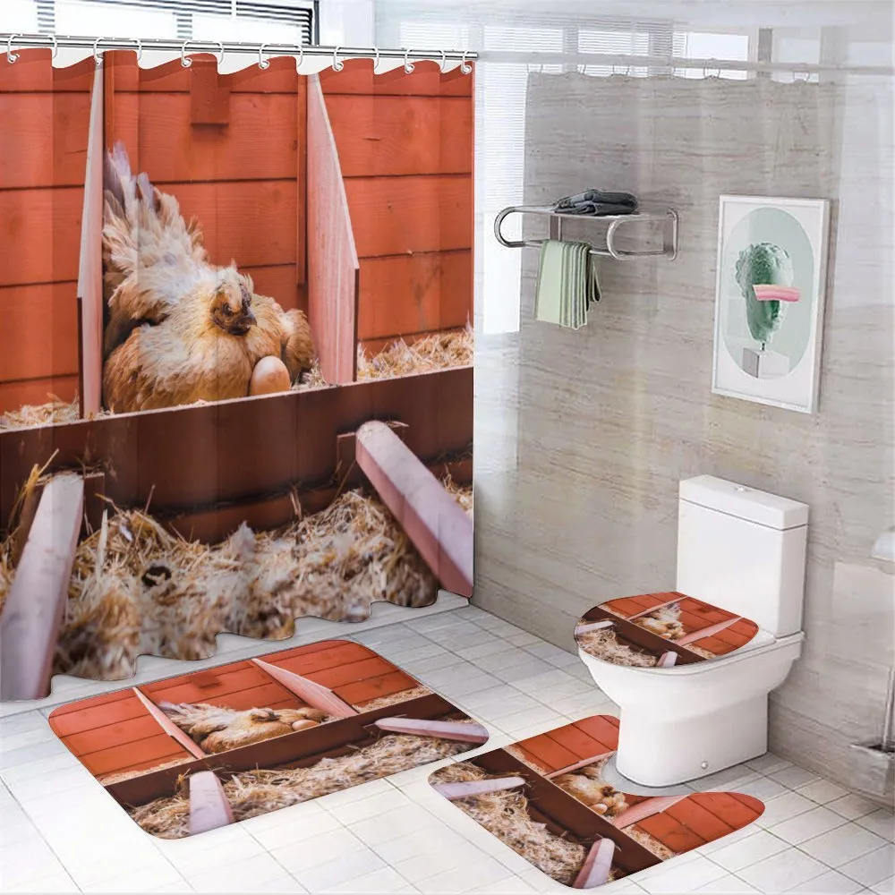 Hen in Cage with Eggs — Your design