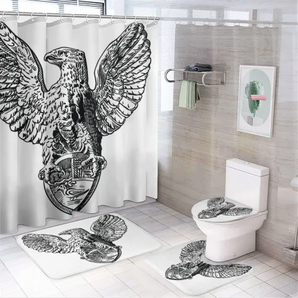 Italian Rome Heraldry on a shower curtain