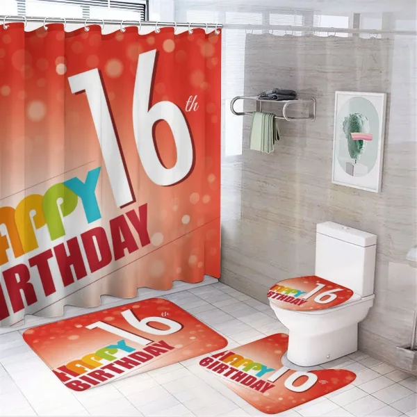 New Age Joyful on a shower curtain