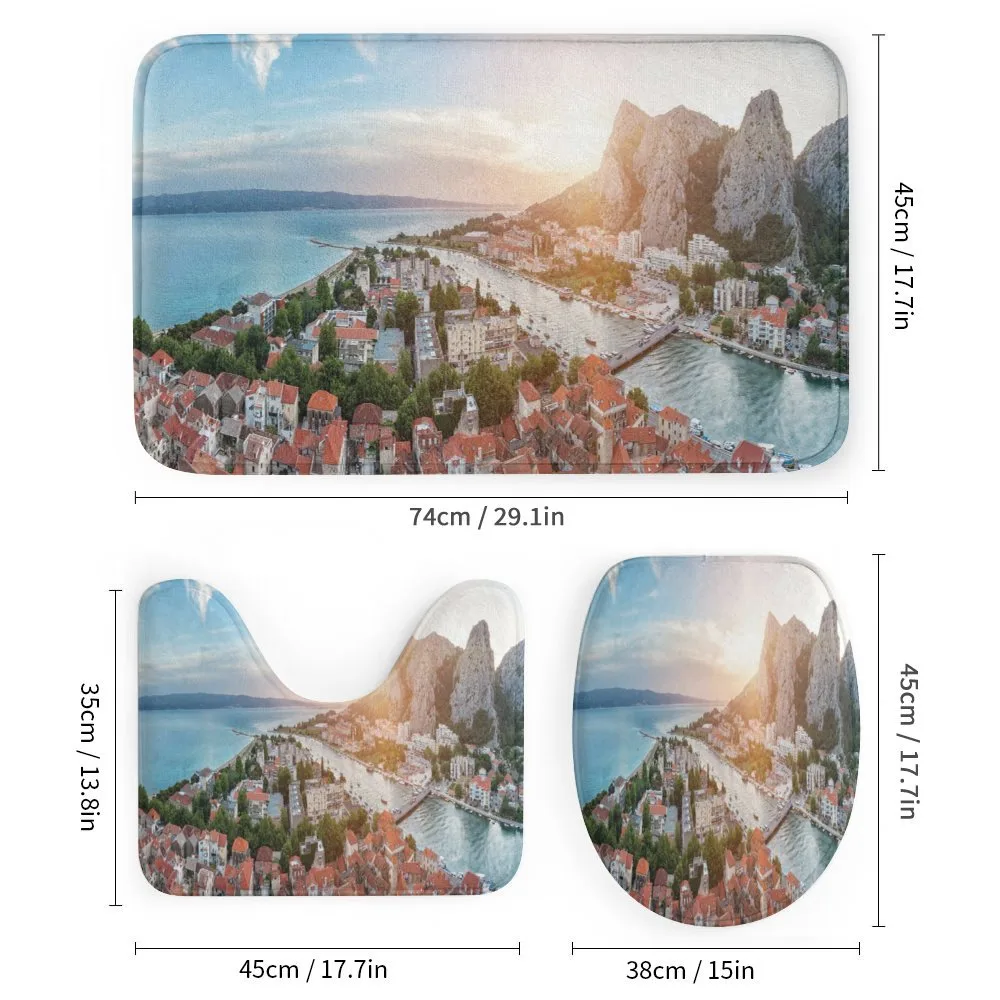 Old Coastal Town Omis Dawn — Detail 1