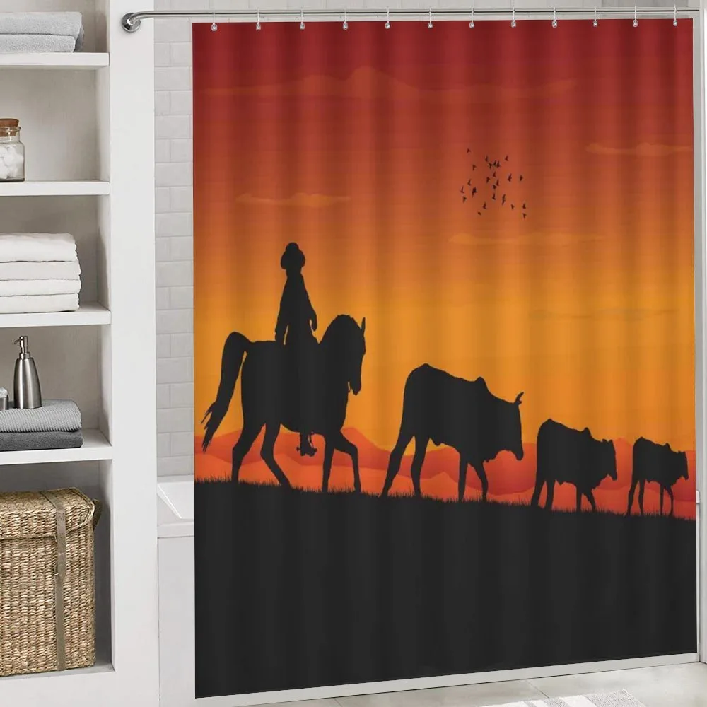 Silhouette Farm Cow Herd — Detail 4