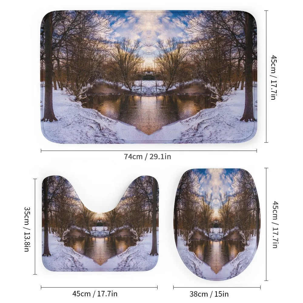 Snowy Winter Park Lake — Detail 1