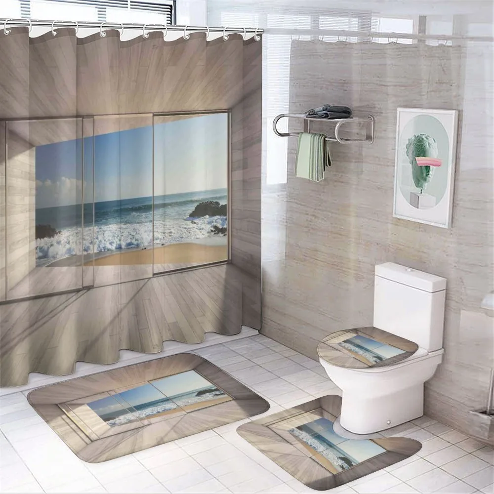 View of Sea Waves Rocks — Your design