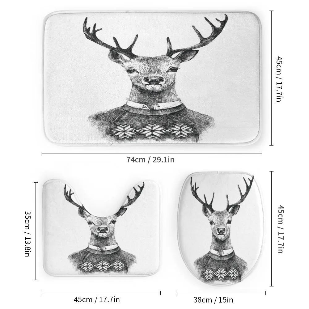 Deer Nordic Sweater Xmas — Detail 1
