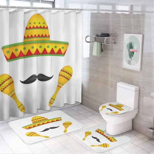 Famous Mexican on a shower curtain