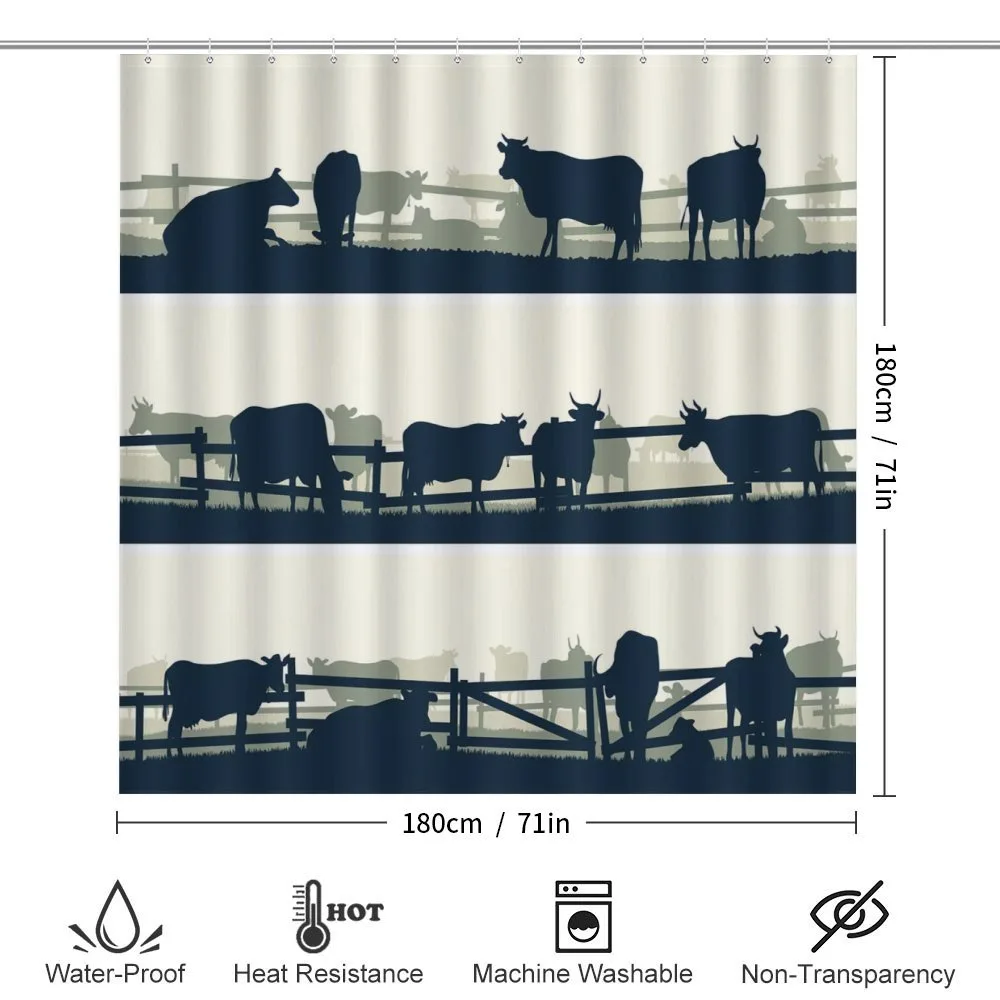 Farm Grazing Cows and Bulls — Detail 2