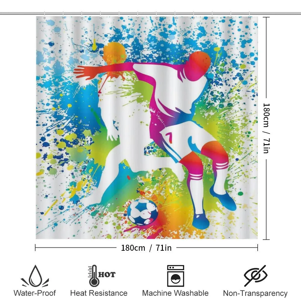 Football Players Colorful — Detail 2