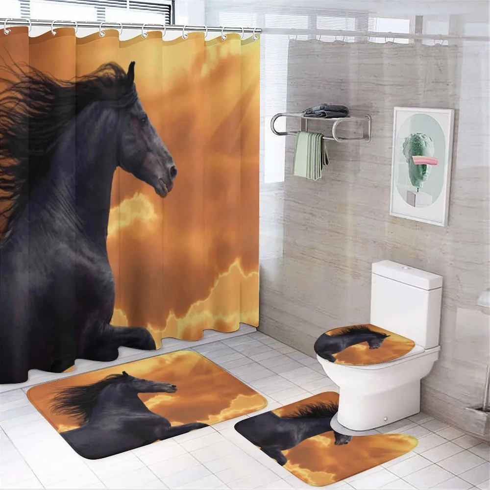 Galloping Friesian Horse — Your design