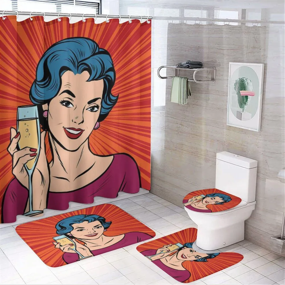 Girl Toasting Champagne — Your design